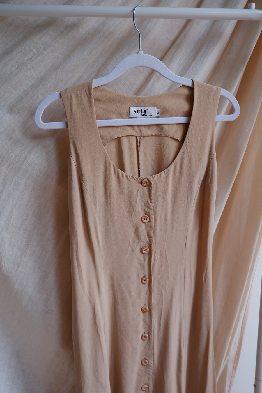 Silk Button-Down Dress - UK 8/10