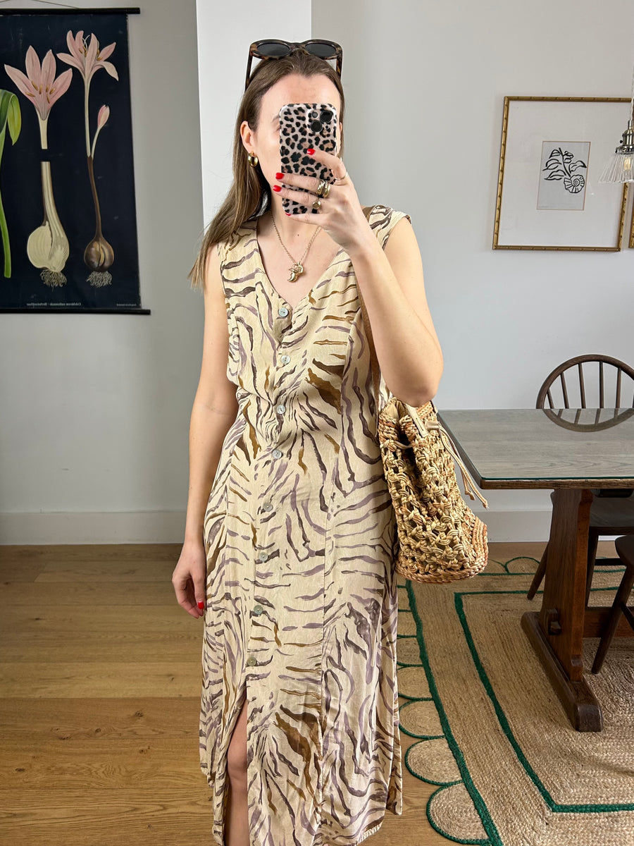 Animal Print Dress - UK 12