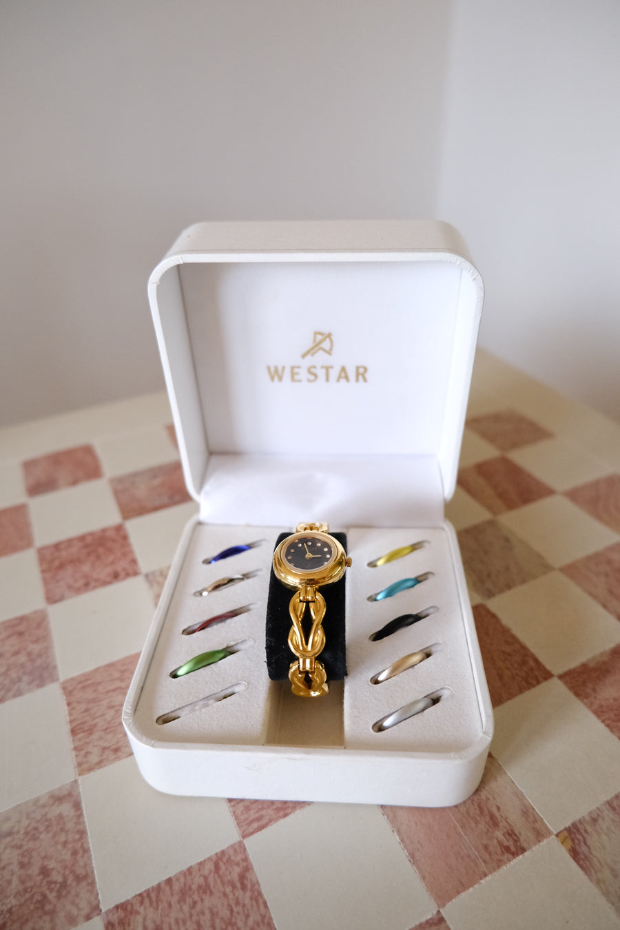 Westar Interchangable Bezels Watch