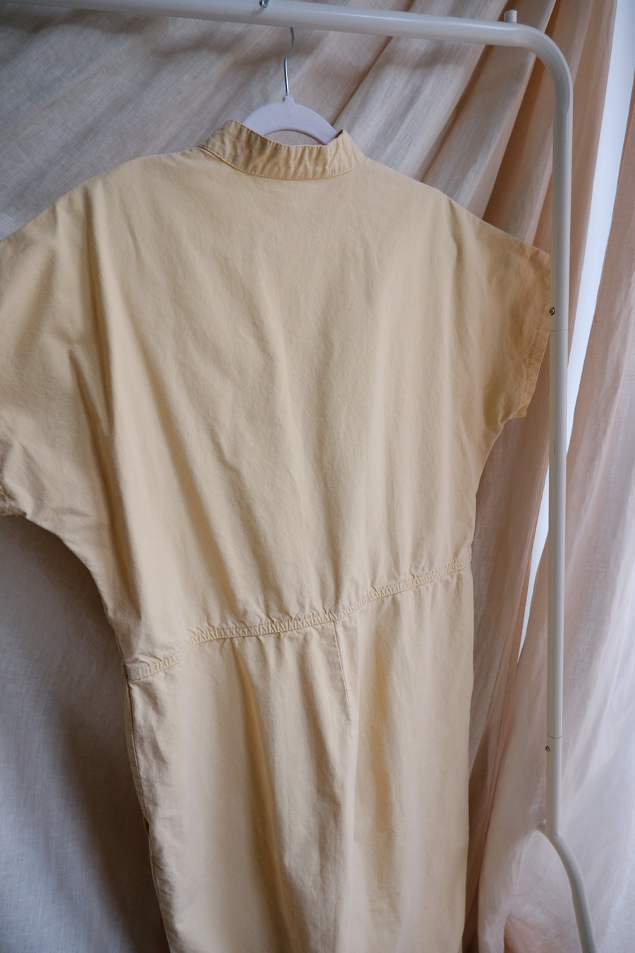 Yellow Cotton Boilersuit - UK 12/14