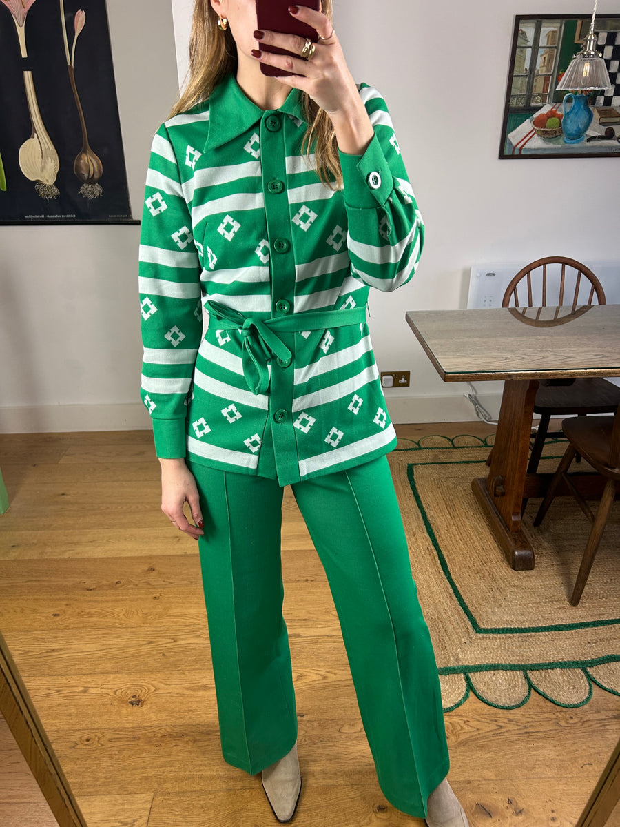 Green Flared Co-Ord - UK 8/10