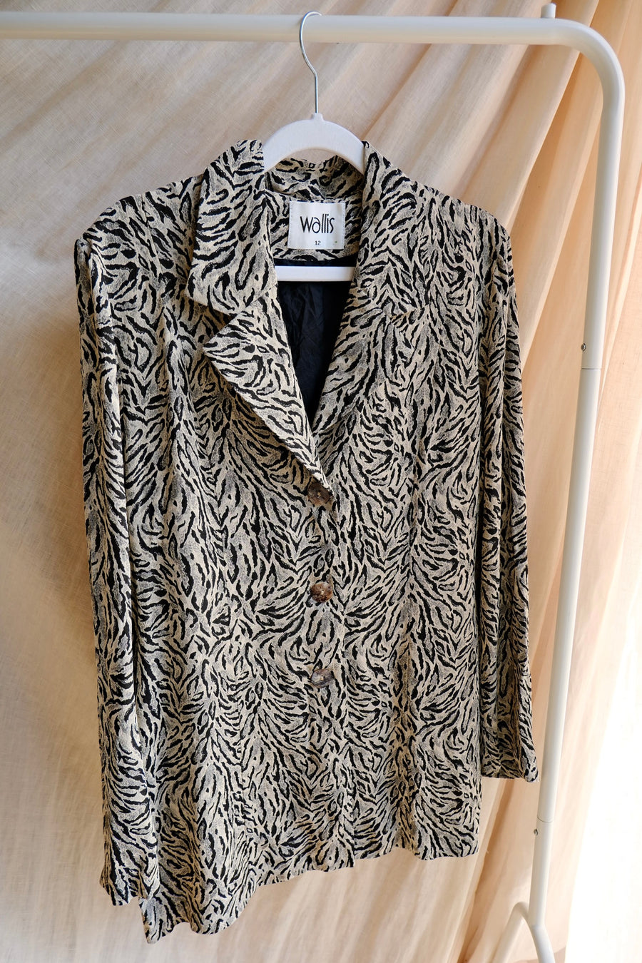 Animal Print Blazer - M