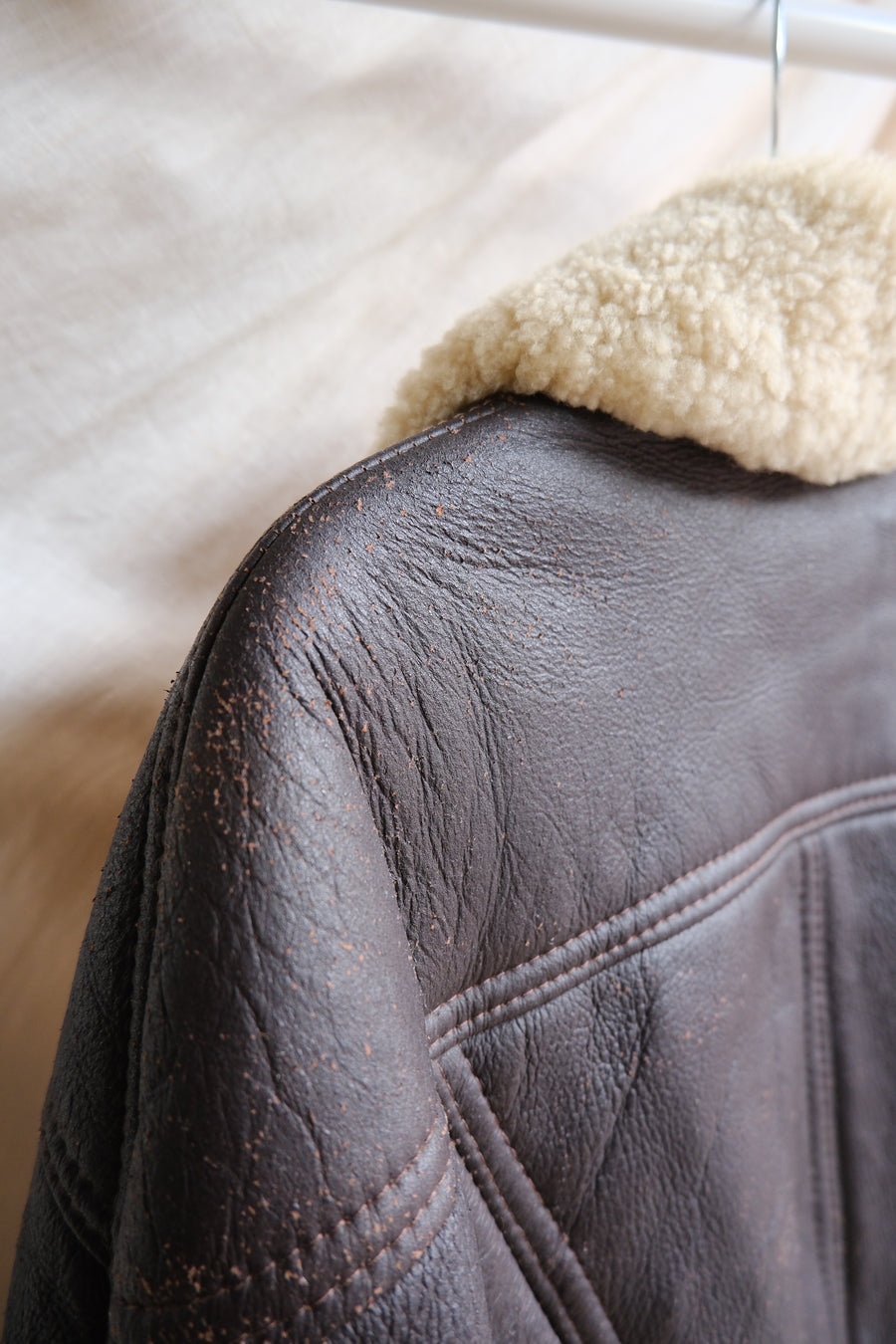 Sheepskin Leather Aviator - S