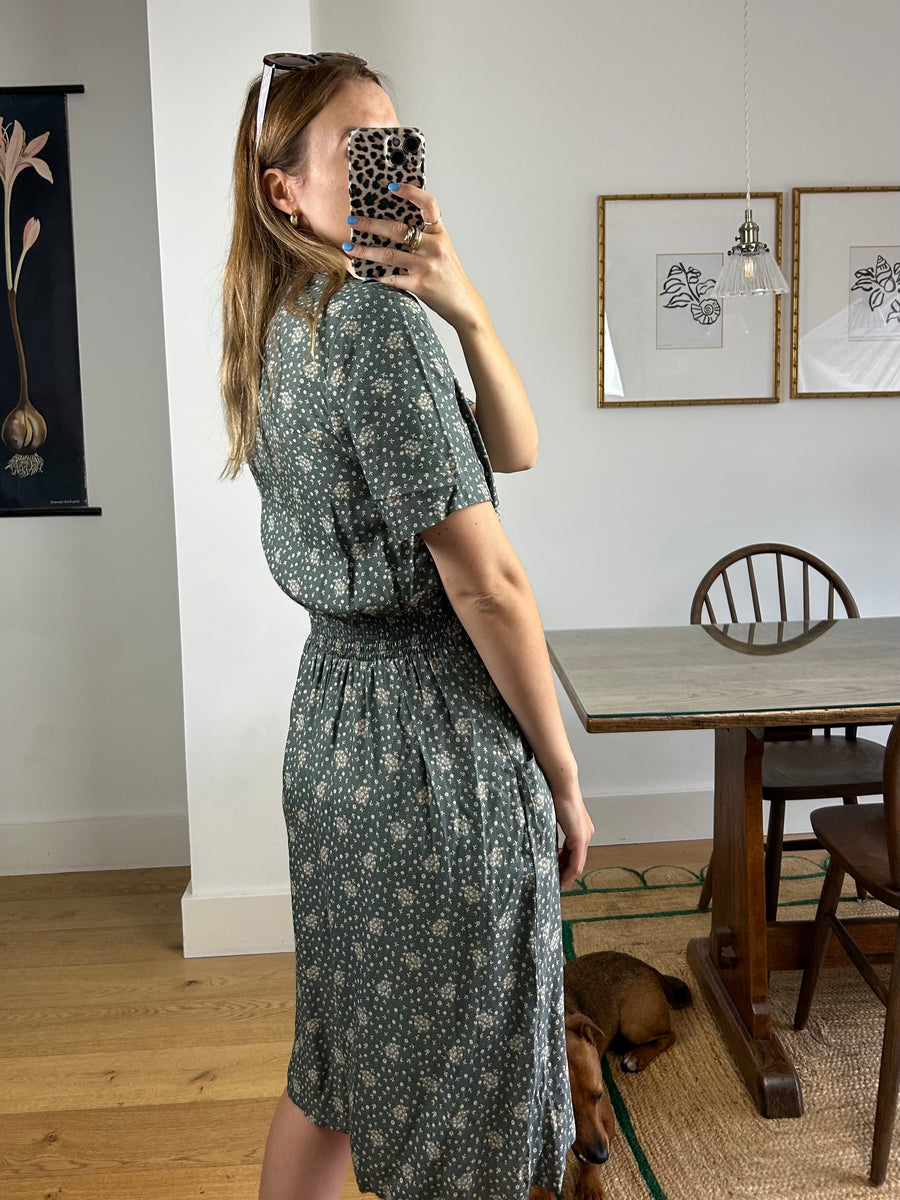 Green Floral Playsuit - UK 10-12