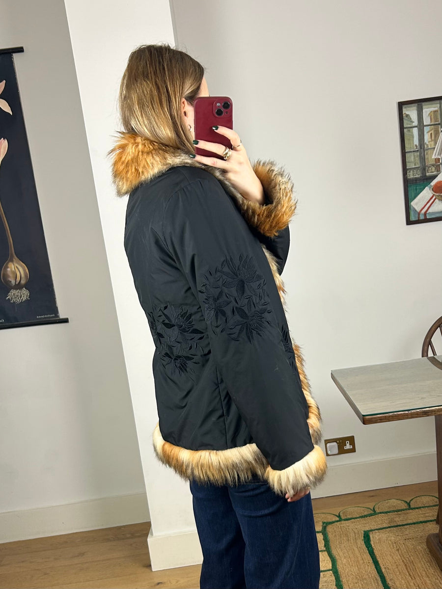 Embroidered Penny Lane Coat - S-M