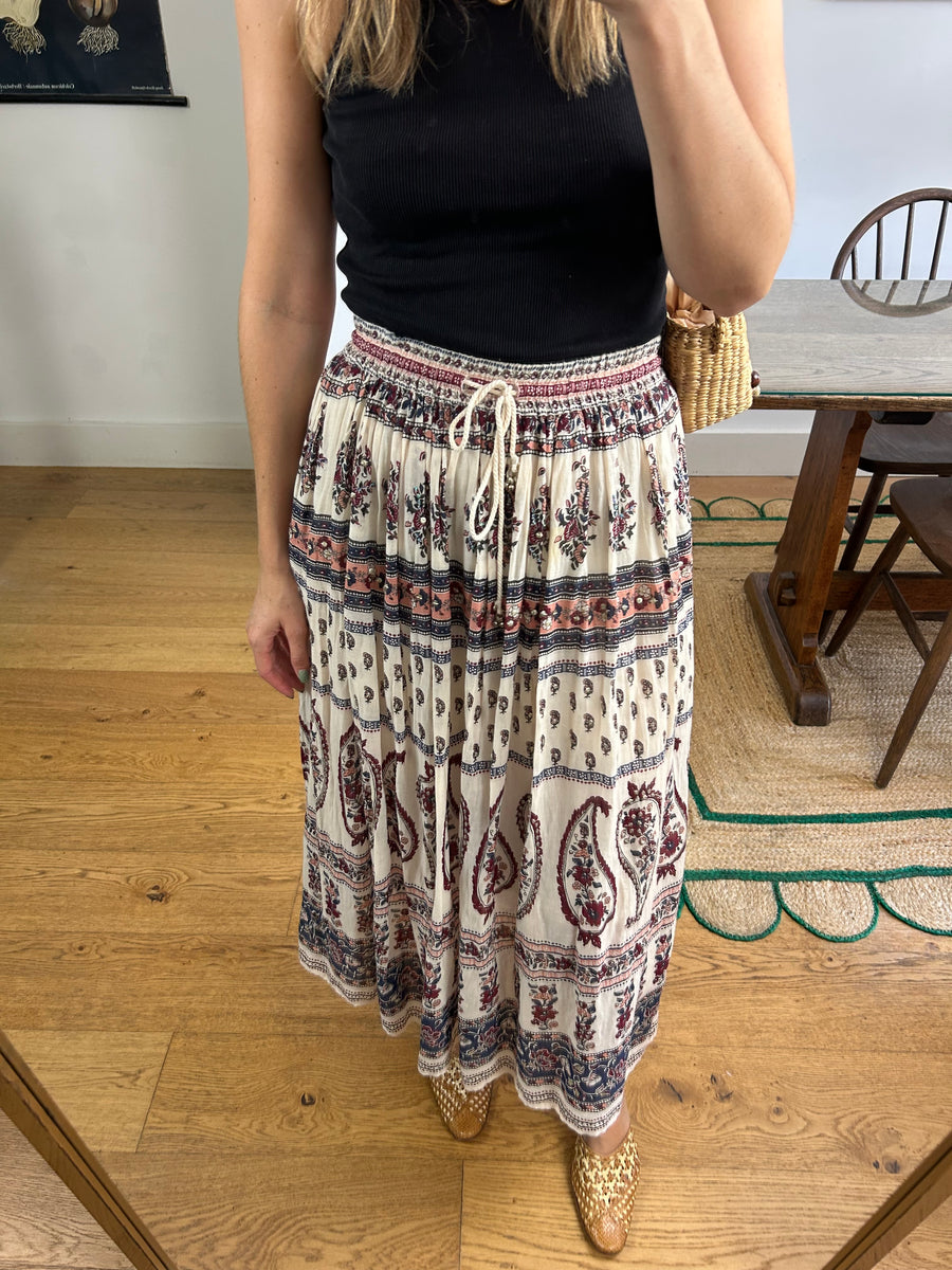 Boho Cotton Skirt - UK 8/10