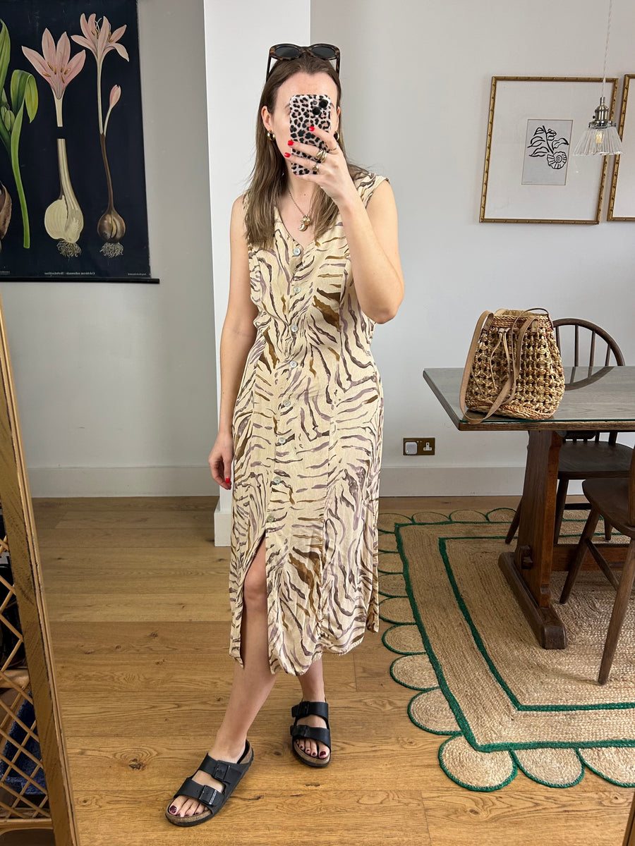 Animal Print Dress - UK 12