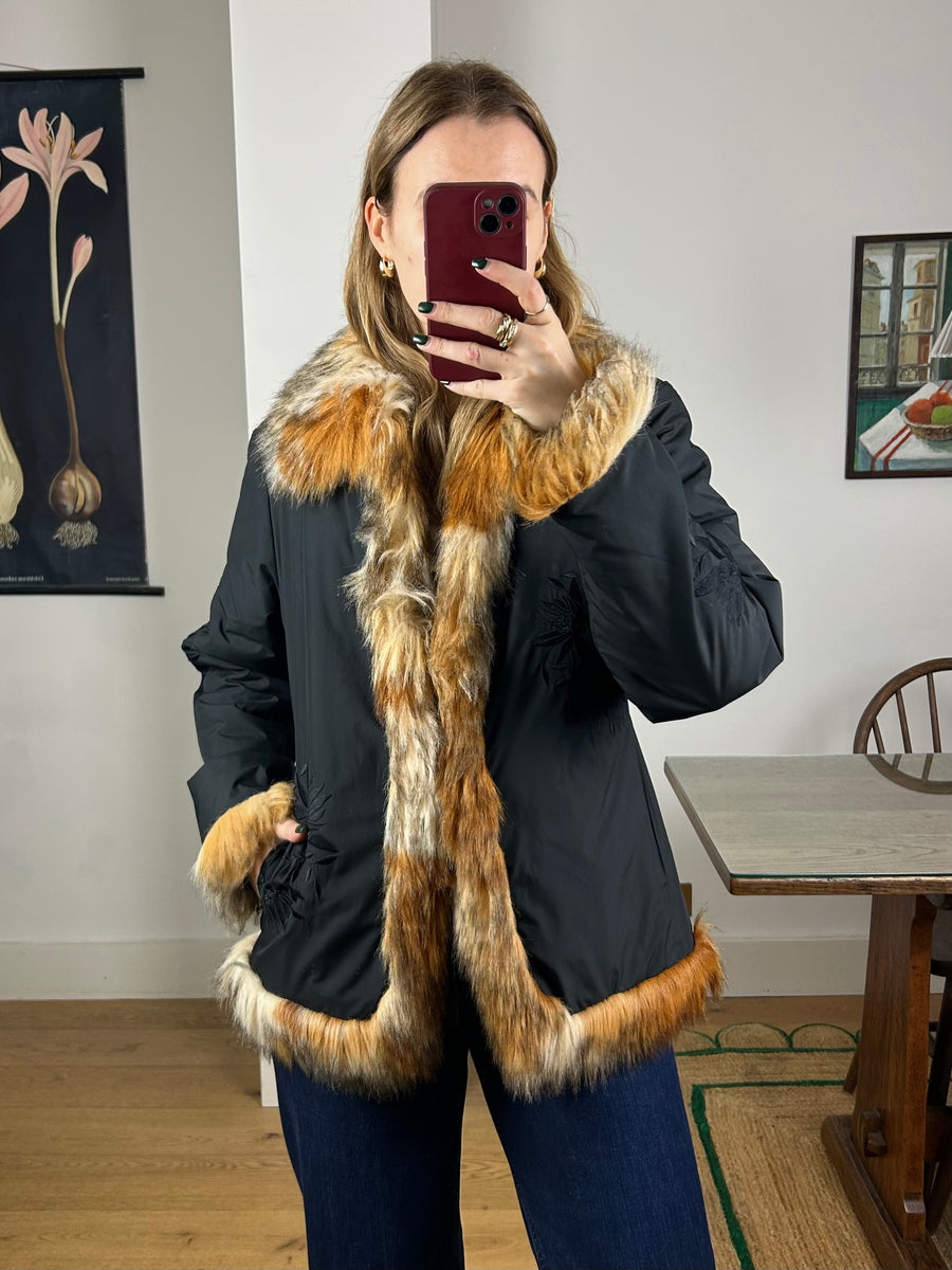 Embroidered Penny Lane Coat - S-M