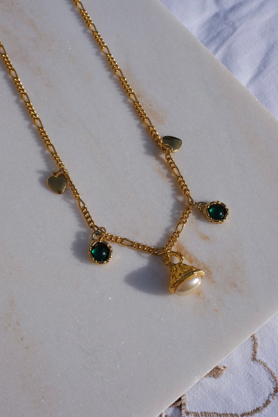 Pearl Charm Necklace