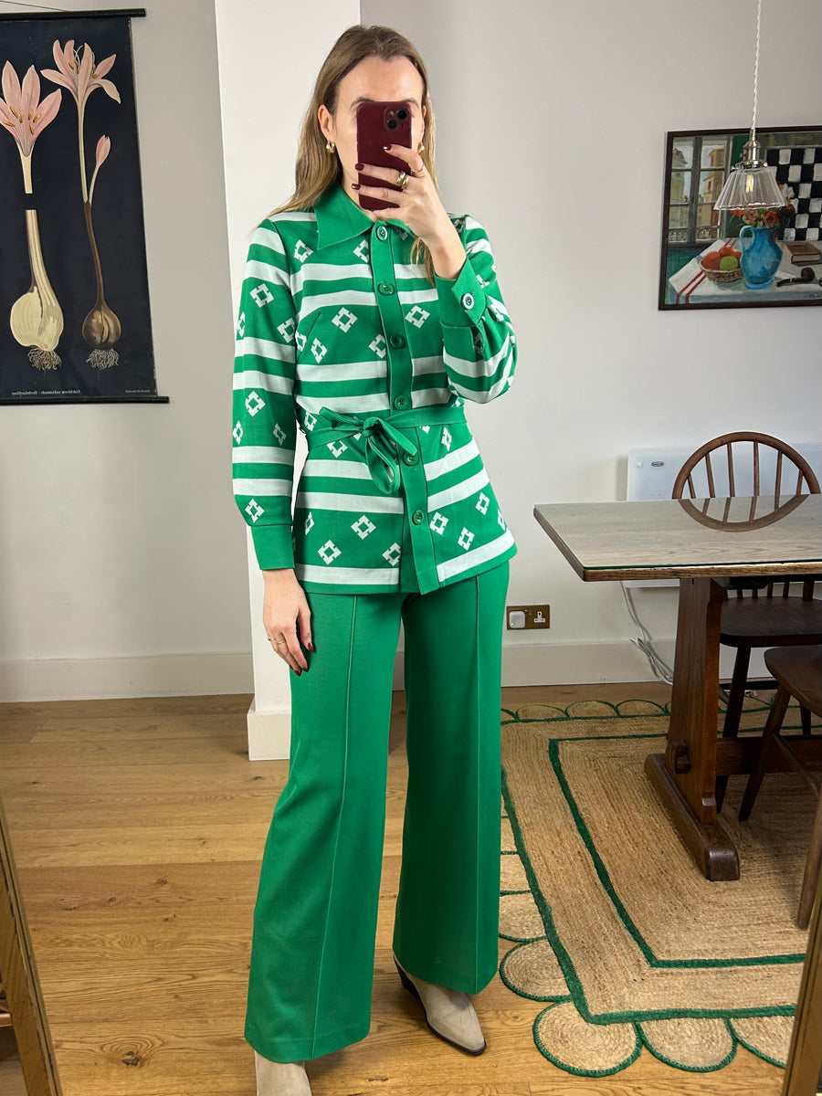 Green Flared Co-Ord - UK 8/10