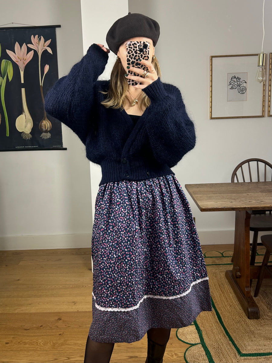 Cotton Floral Skirt - UK 8