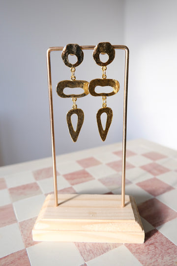 Gold Plated Statement Earrings