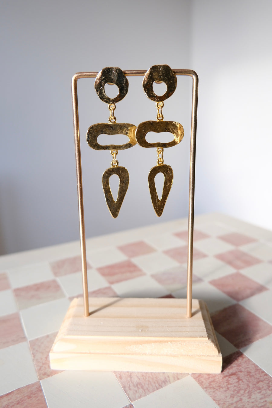 Gold Plated Statement Earrings