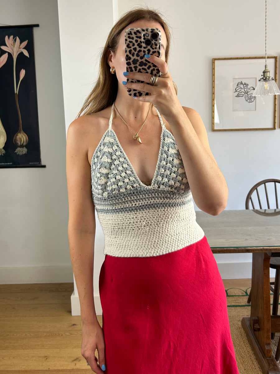 Crochet Crop Top - M