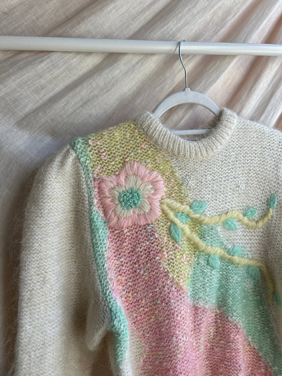 Pastel Mohair Jumper - M