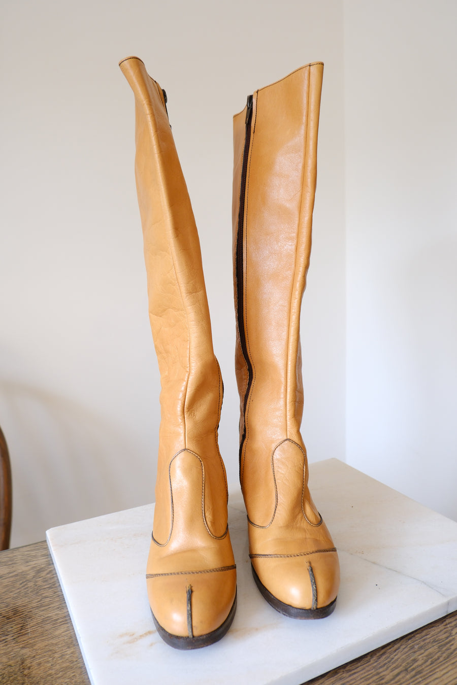 60s/70s Knee High Boots - UK 4
