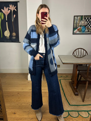 Pattern Mohair Cardigan - S-M