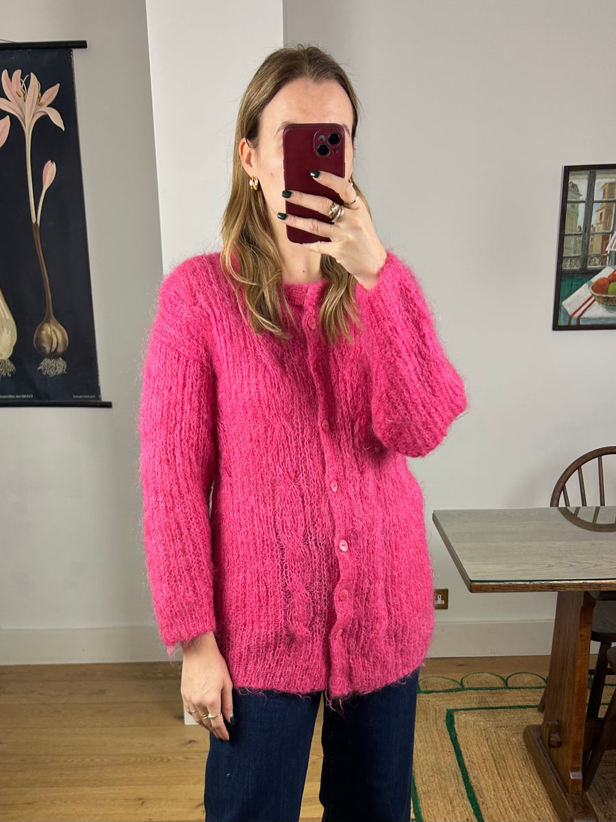 Pink Mohair Jumper - S