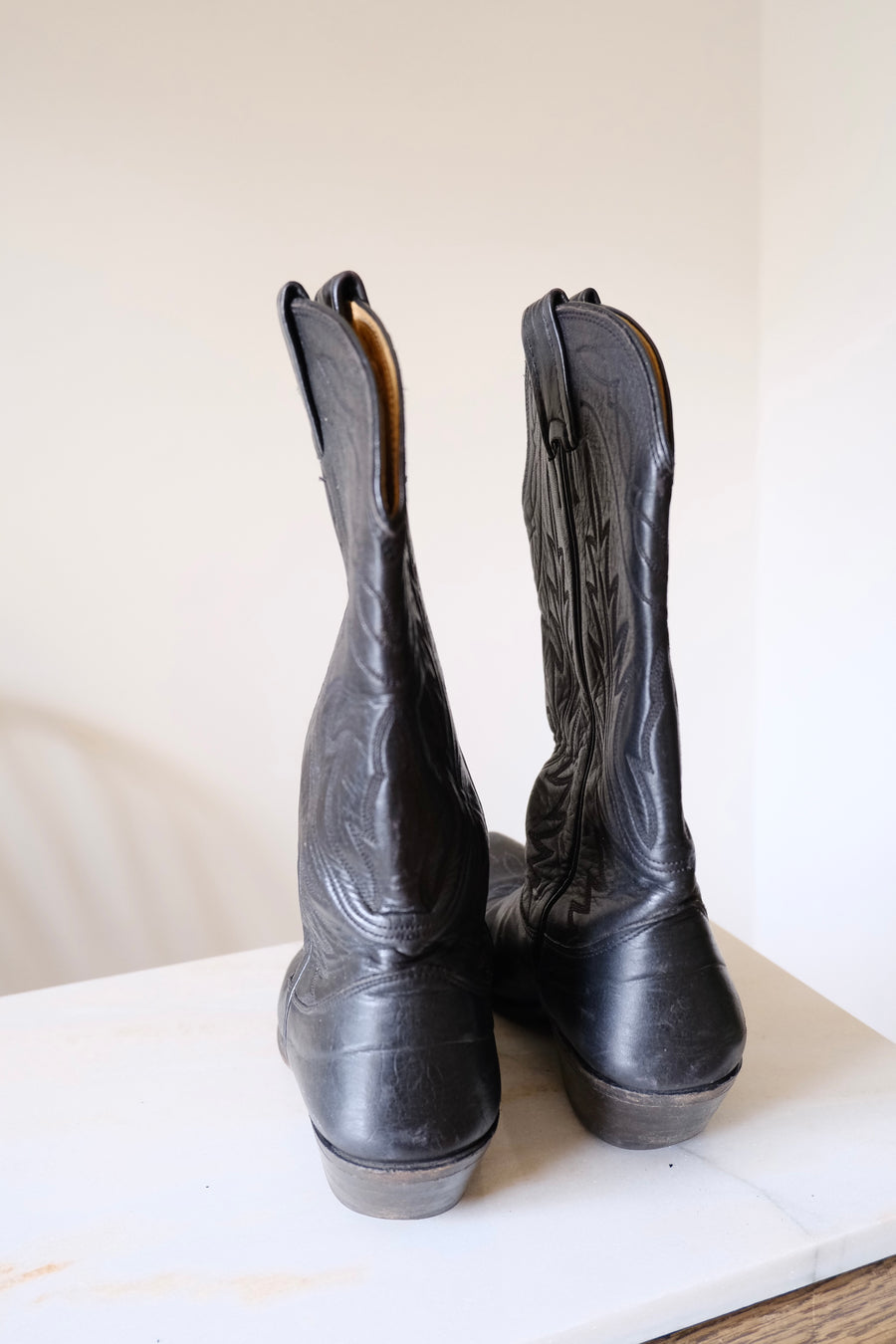 Black Cowboy Boots - UK 4