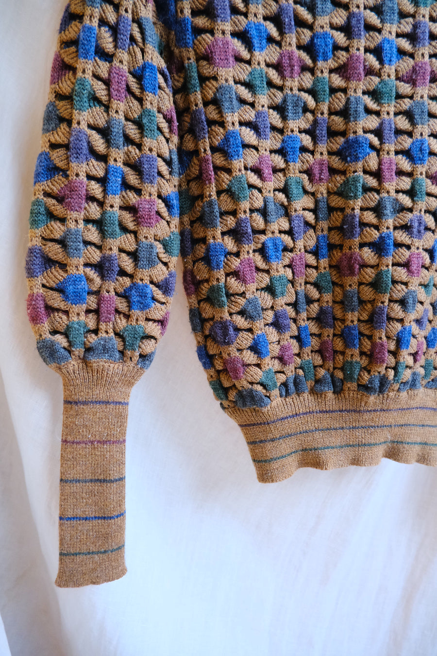 Brown Knit Jumper - S