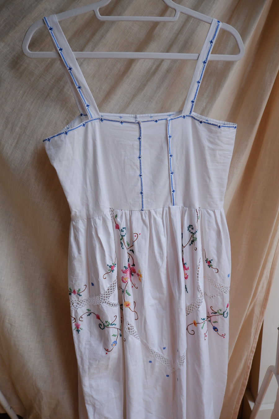 Reworked Embroidered Dress - UK 8