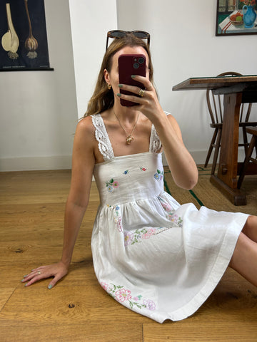 Reworked Embroidered Dress - UK 8
