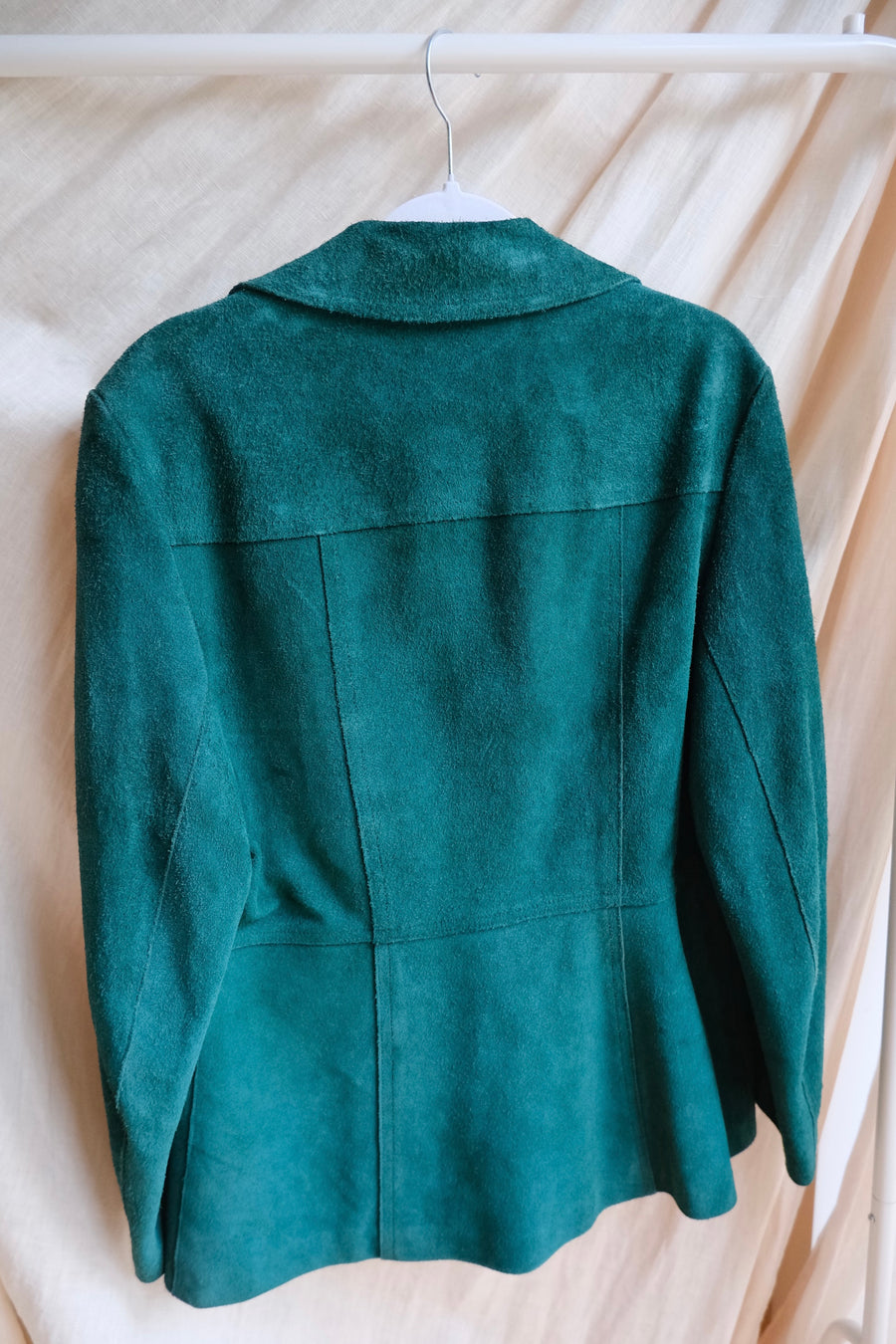 Green Suede Blazer - M
