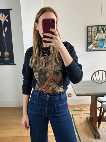 Animal Tapestry Sweatshirt - S