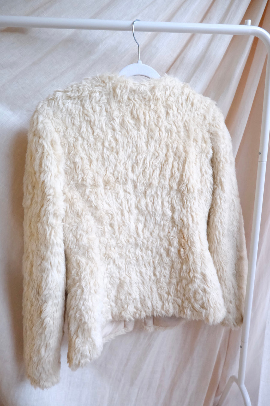 Faux Sheepskin Coat - S