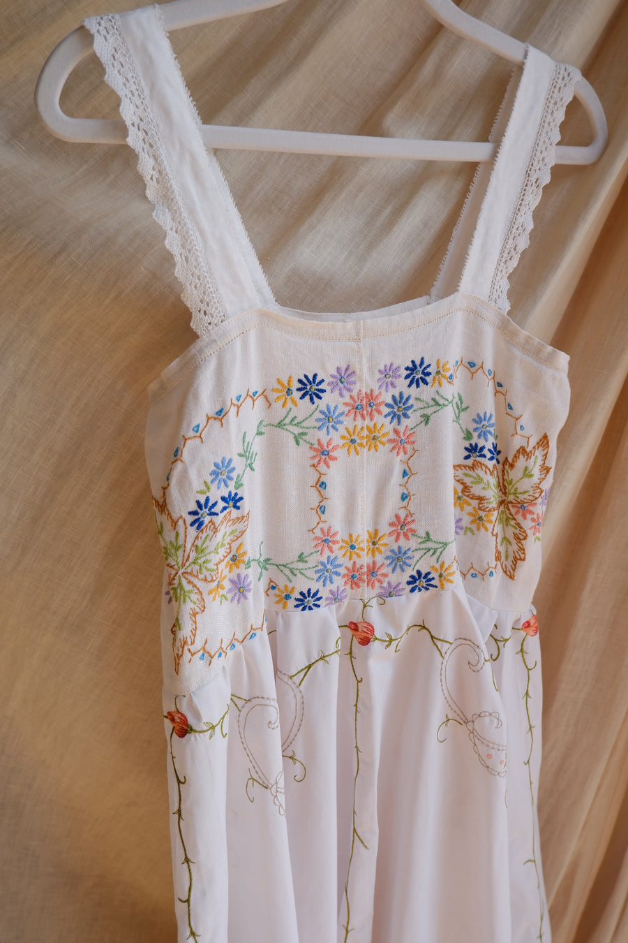 Reworked Embroidered Dress - UK 6