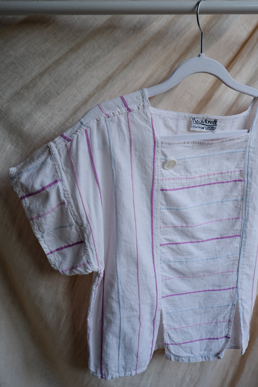 Striped Cotton Top - M