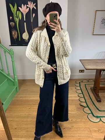 Cable Knit Cardigan - S