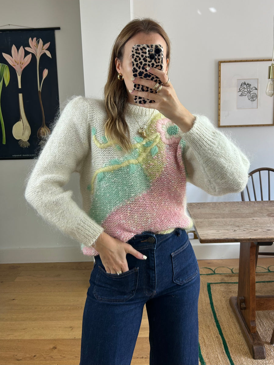 Pastel Mohair Jumper - M