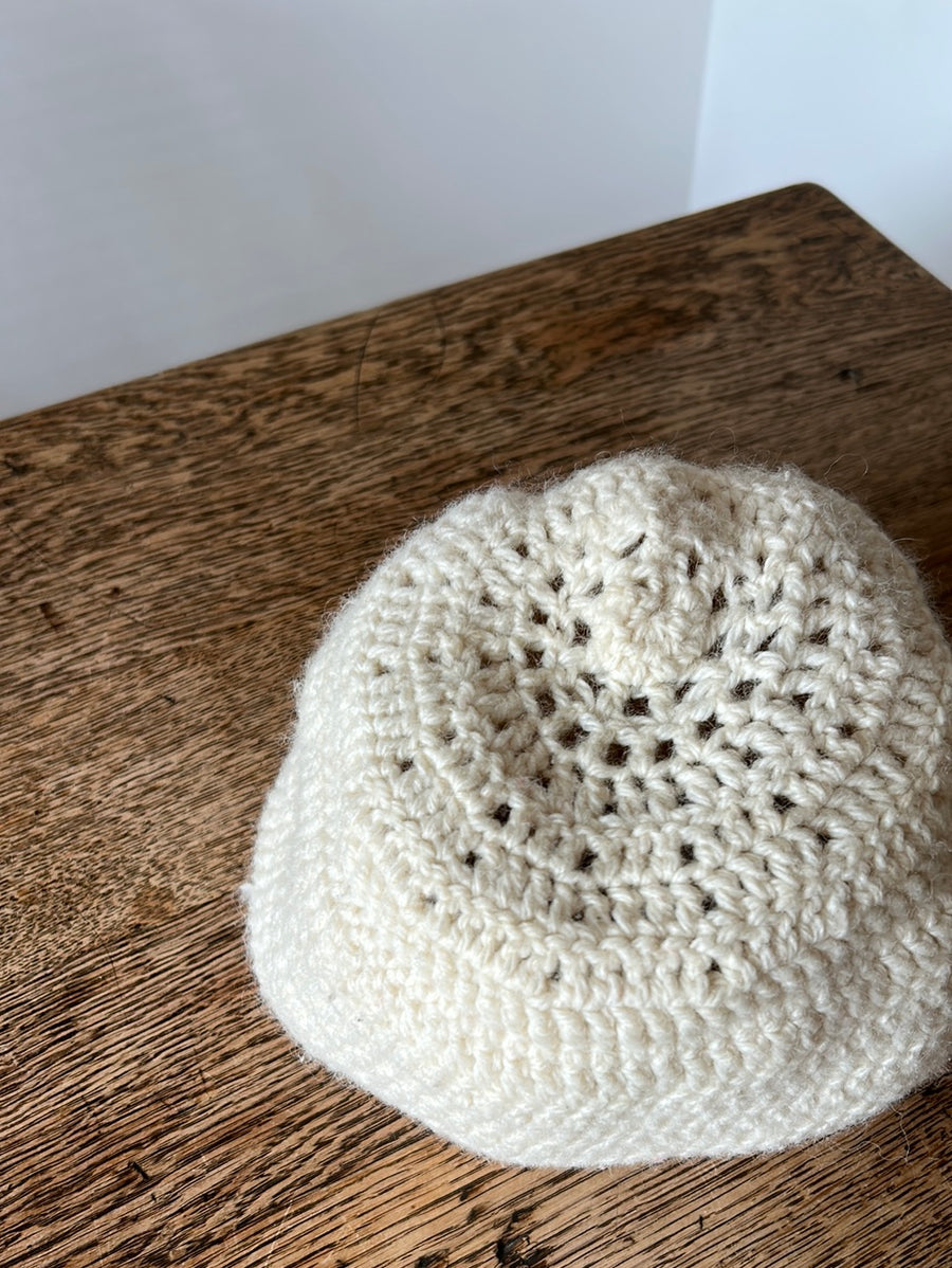 Crochet Cardigan & Matching Beanie - M