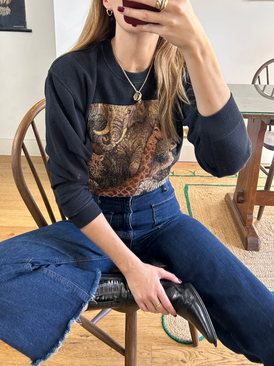 Animal Tapestry Sweatshirt - S