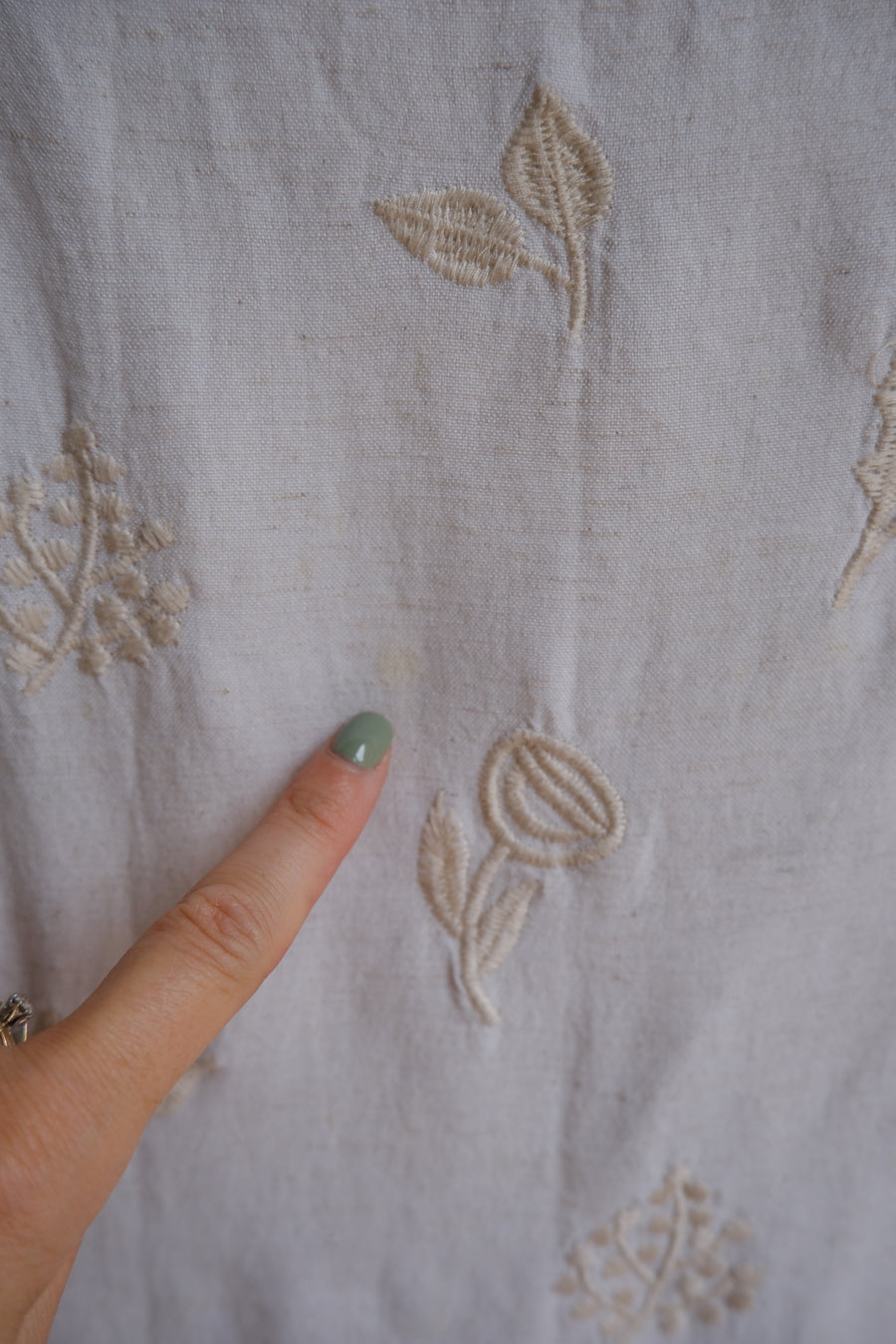 Embroidered Smock Dress - UK 10-14
