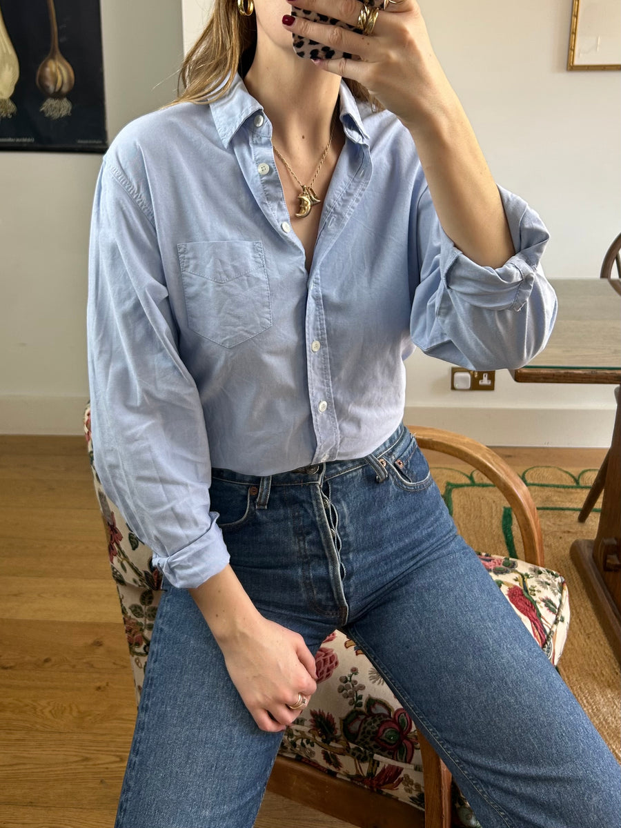 Blue Cotton Shirt - M