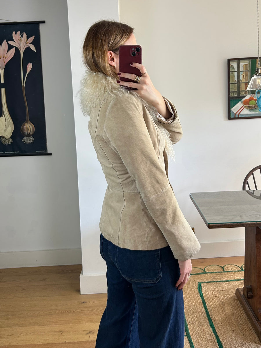 Mongolian Fur Blazer - S