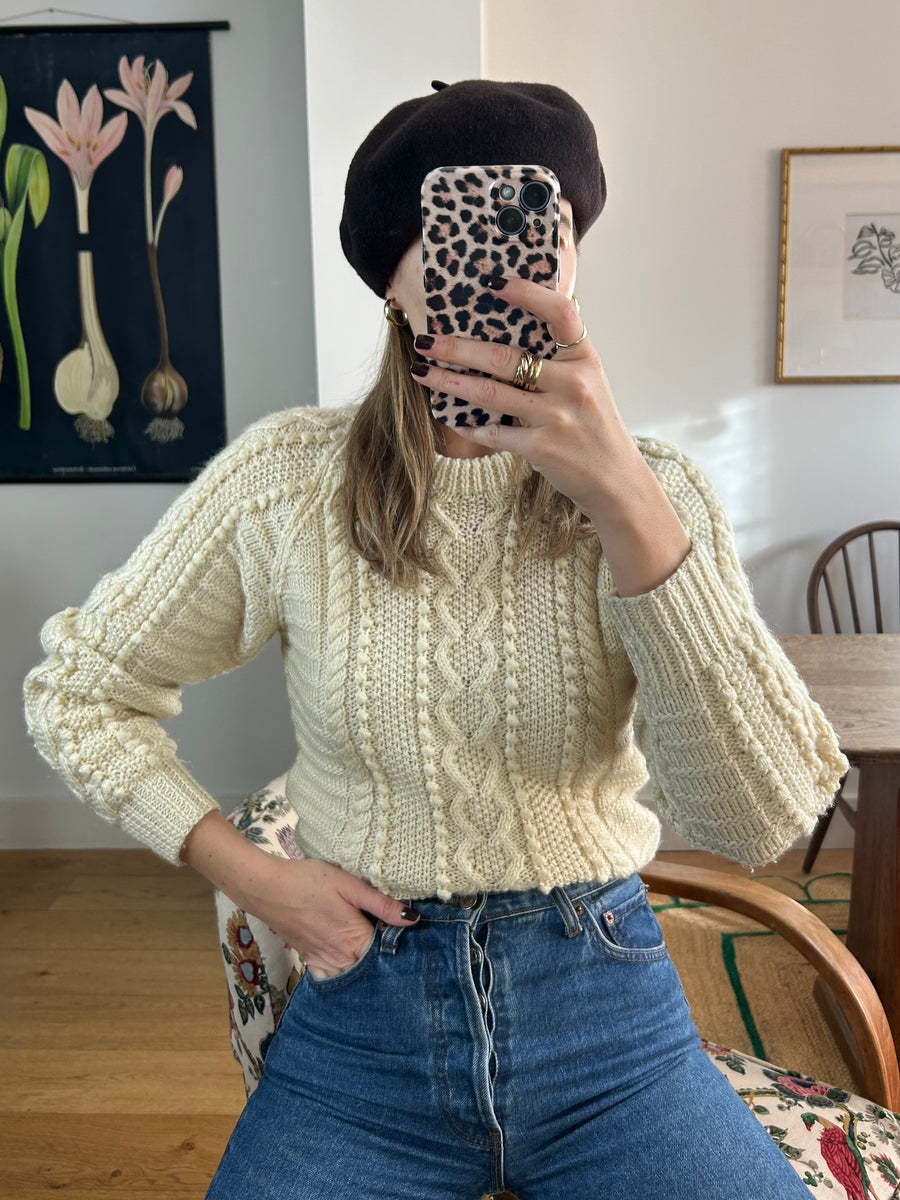 Cable Knit Jumper - S