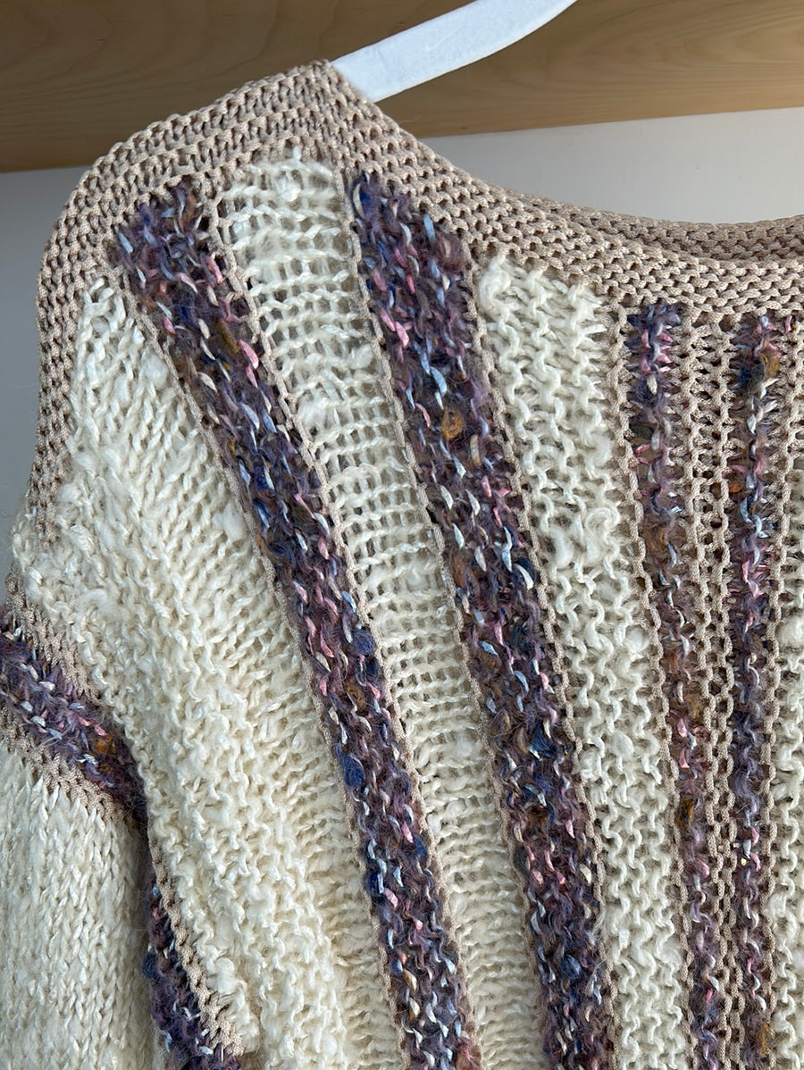 Striped Mohair & Silk Jumper - S/M