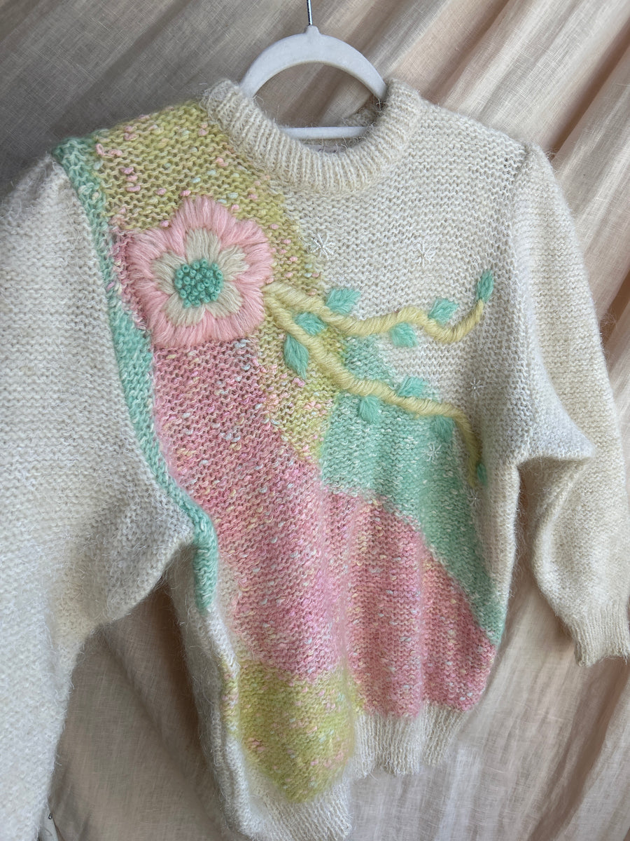 Pastel Mohair Jumper - M