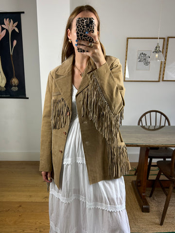 Suede Tassel Jacket - S