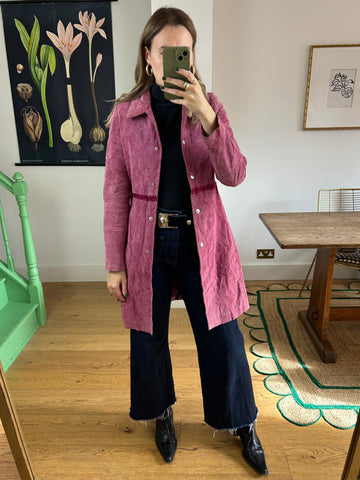 Purple Suede Jacket - S