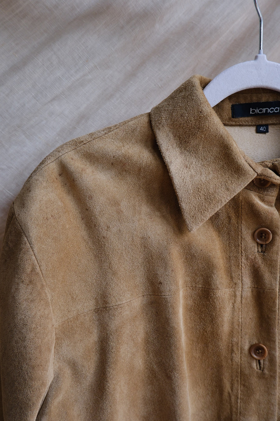 Brown Suede Shacket - M