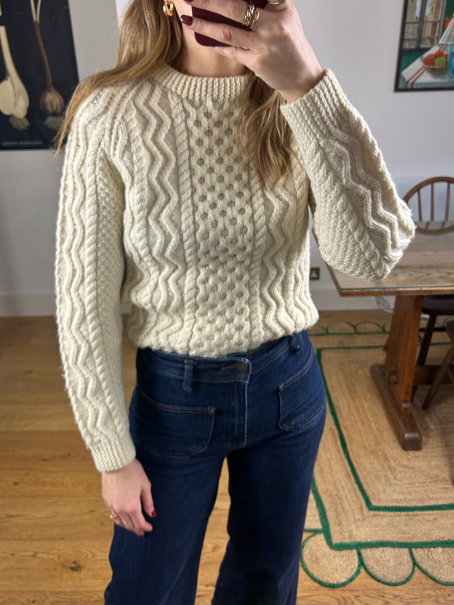 Cable Knit Jumper - S
