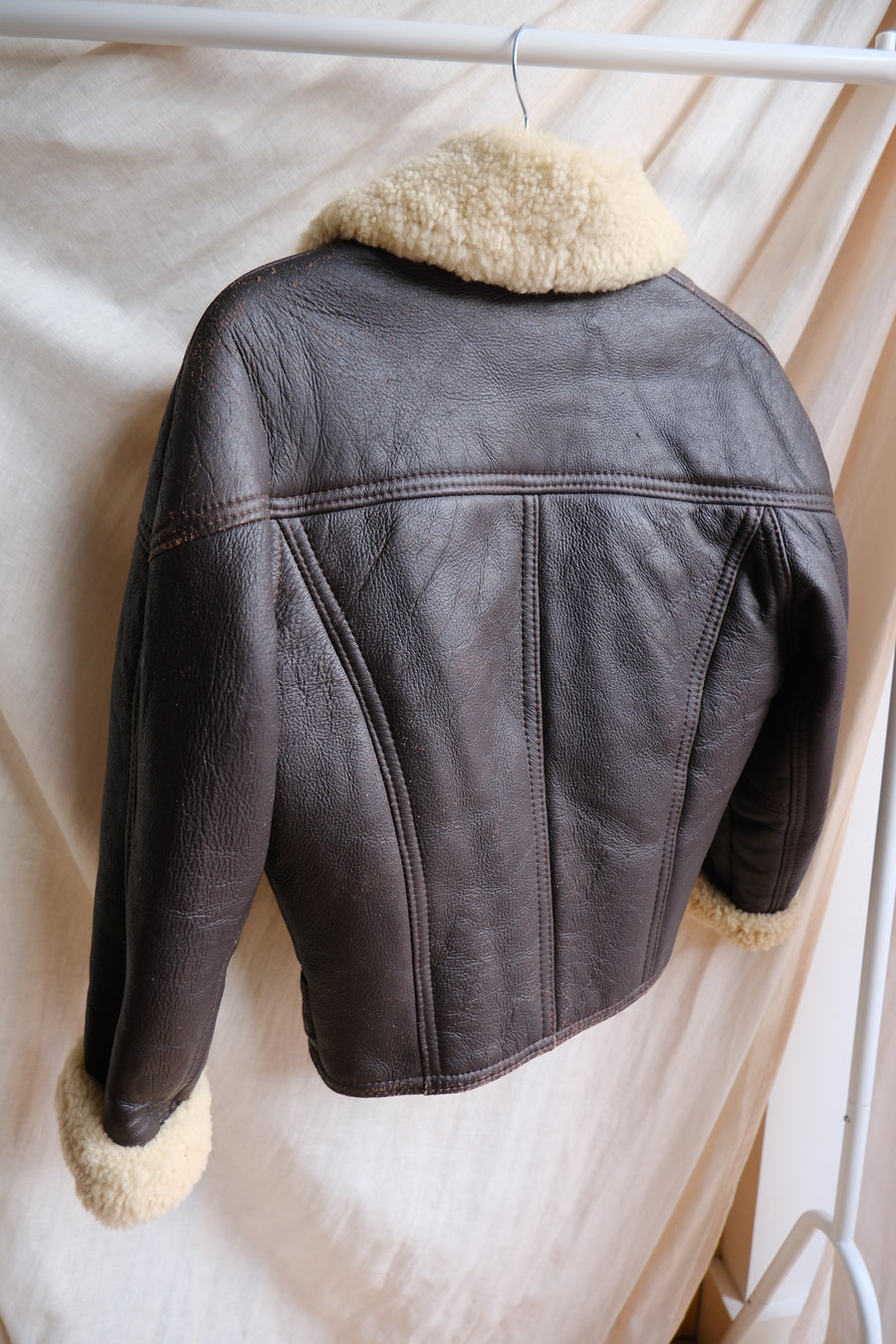 Sheepskin Leather Aviator - S