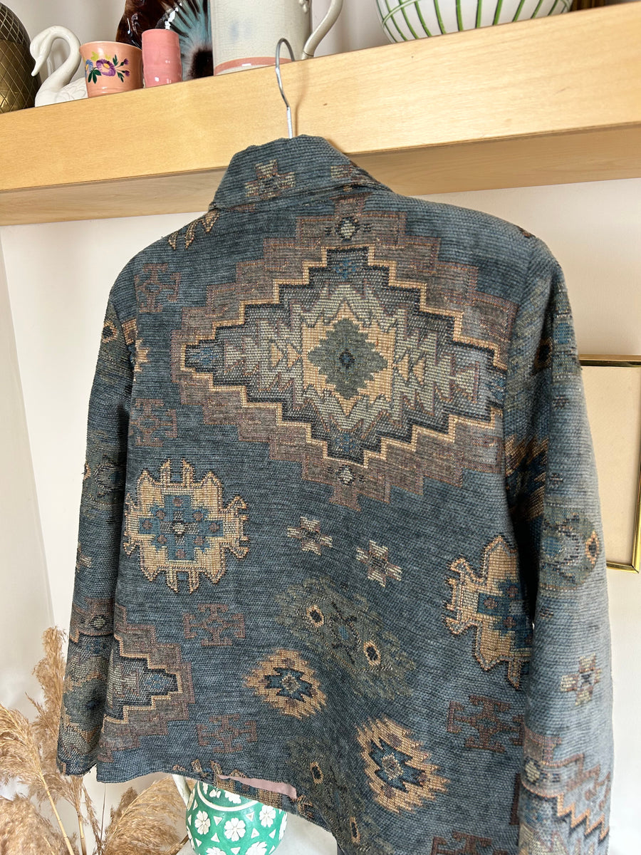 Tapestry Aztec Jacket - M