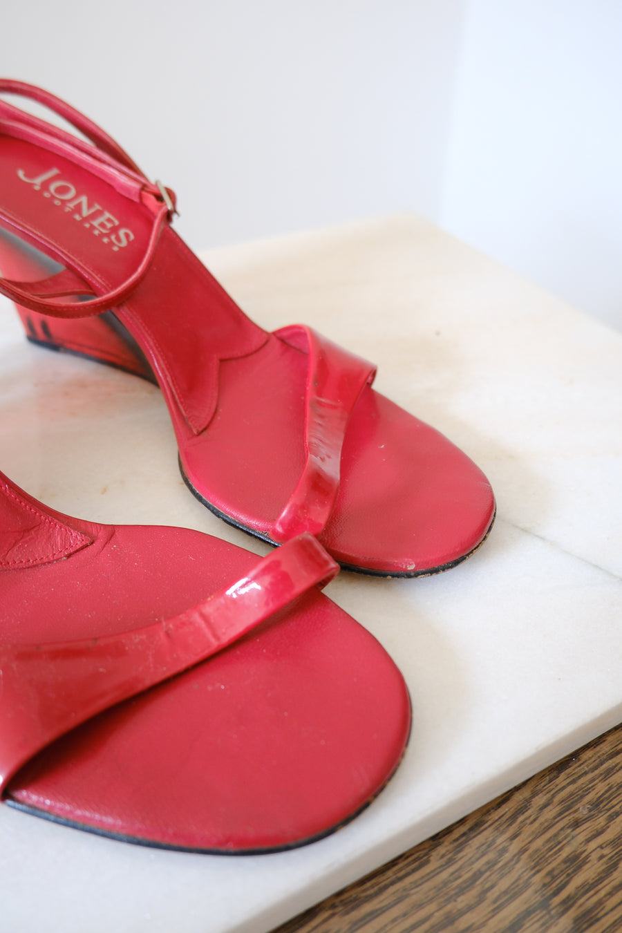 Acrylic Wedge Heels - UK 5