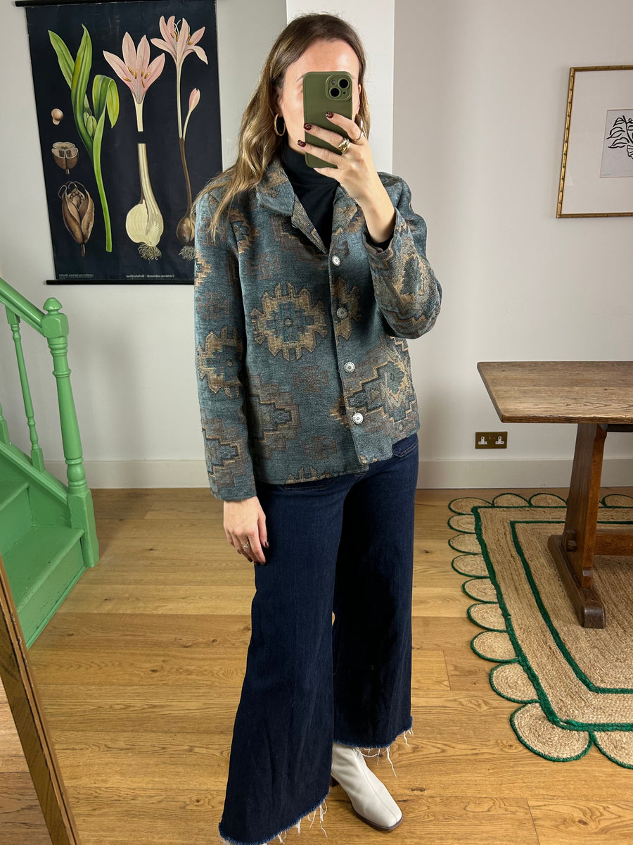 Tapestry Aztec Jacket - M