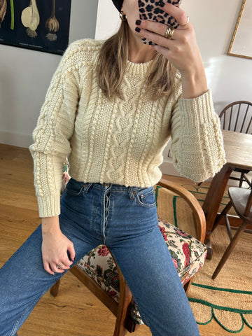Cable Knit Jumper - S